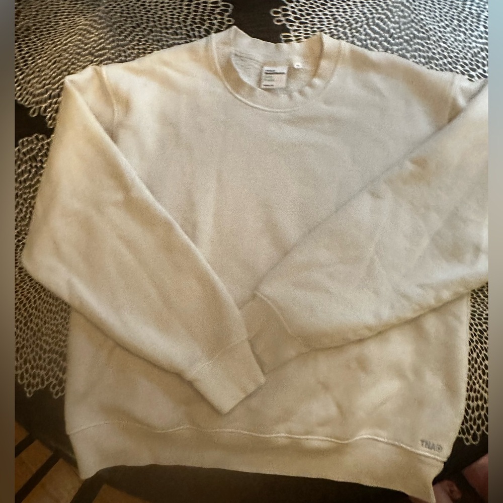 TNA Women’s Crewneck Sweatshirt in Pale Blue/Grayish Color..